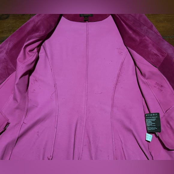 DANIER PINK SUEDE VINTAGE JACKET - Picture 10 of 11